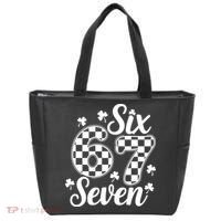 Six Seven 67 St. Patrick's Day Irish Clover 6-7 Meme Tote Bag thumb 0