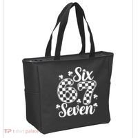 Six Seven 67 St. Patrick's Day Irish Clover 6-7 Meme Tote Bag thumb 2