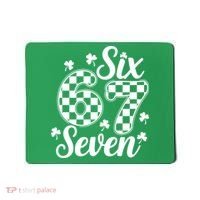 Six Seven 67 St. Patrick's Day Irish Clover 6-7 Meme Mousepad thumb 0