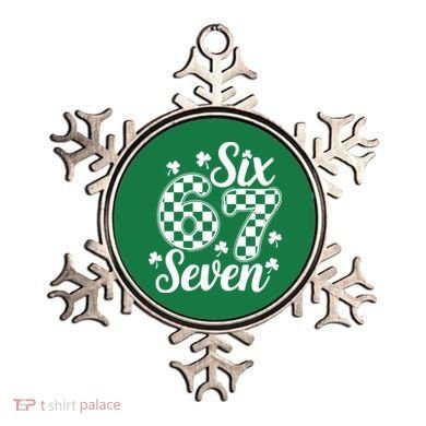 Six Seven 67 St. Patrick's Day Irish Clover 6-7 Meme Ornament