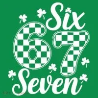 Six Seven 67 St. Patrick's Day Irish Clover 6-7 Meme Ornament thumb 1