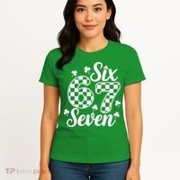 Six Seven 67 St. Patrick's Day Irish Clover 6-7 Meme Women's T-Shirt thumb 4