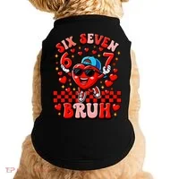 Six Seven 67 Meme Cool 6-7 Valentines Day Doggie Tank thumb 0