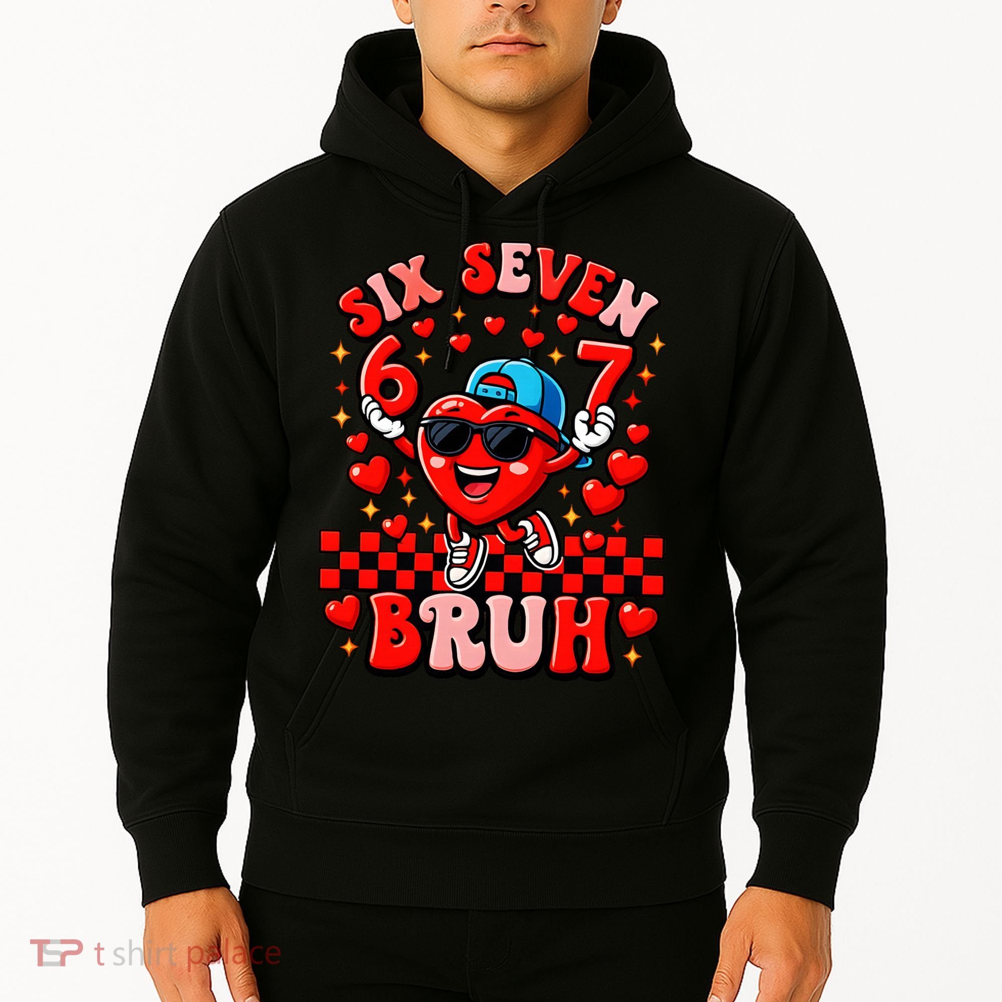 Six Seven 67 Meme Cool 6-7 Valentines Day Hoodie