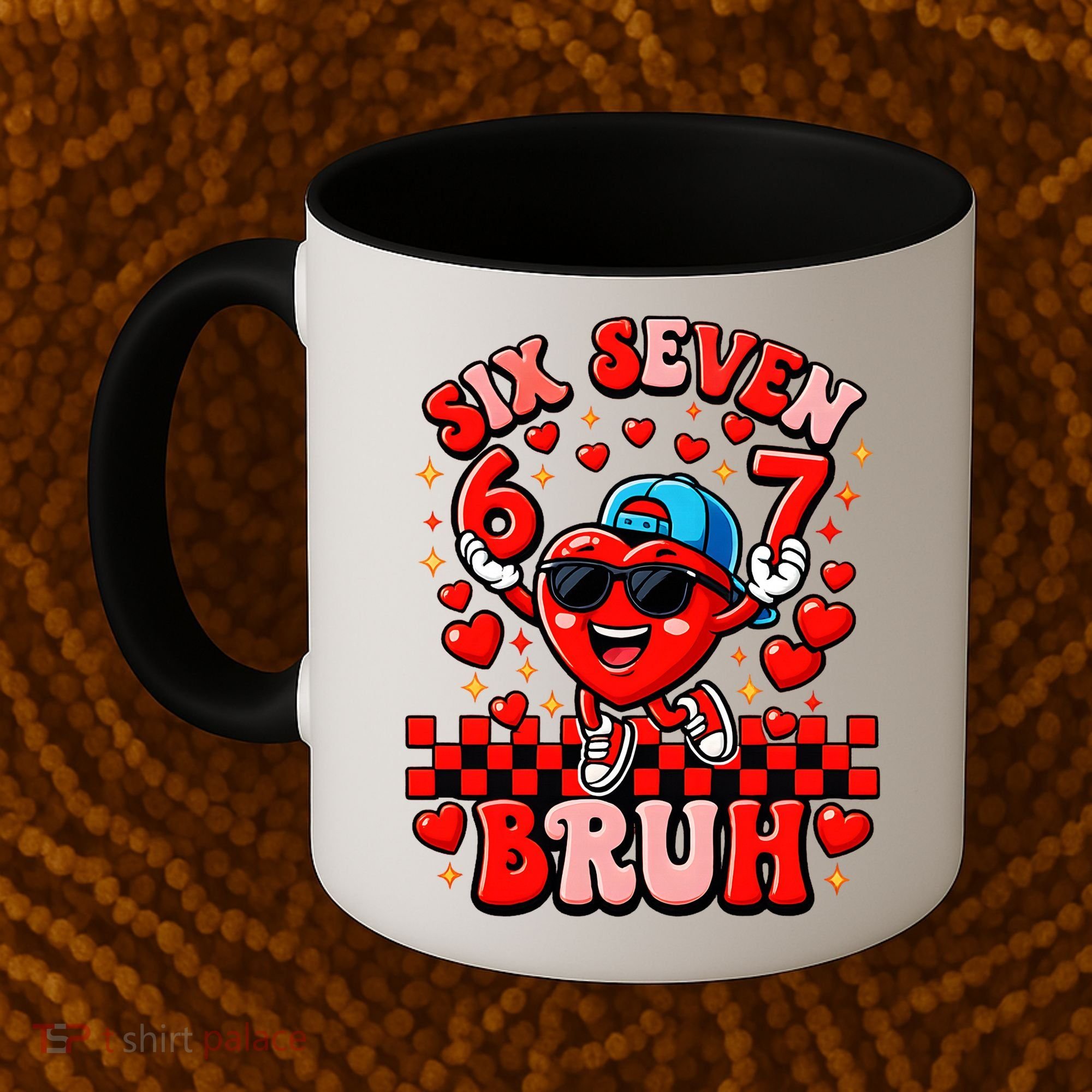 Six Seven 67 Meme Cool 6-7 Valentines Day Coffee Mug