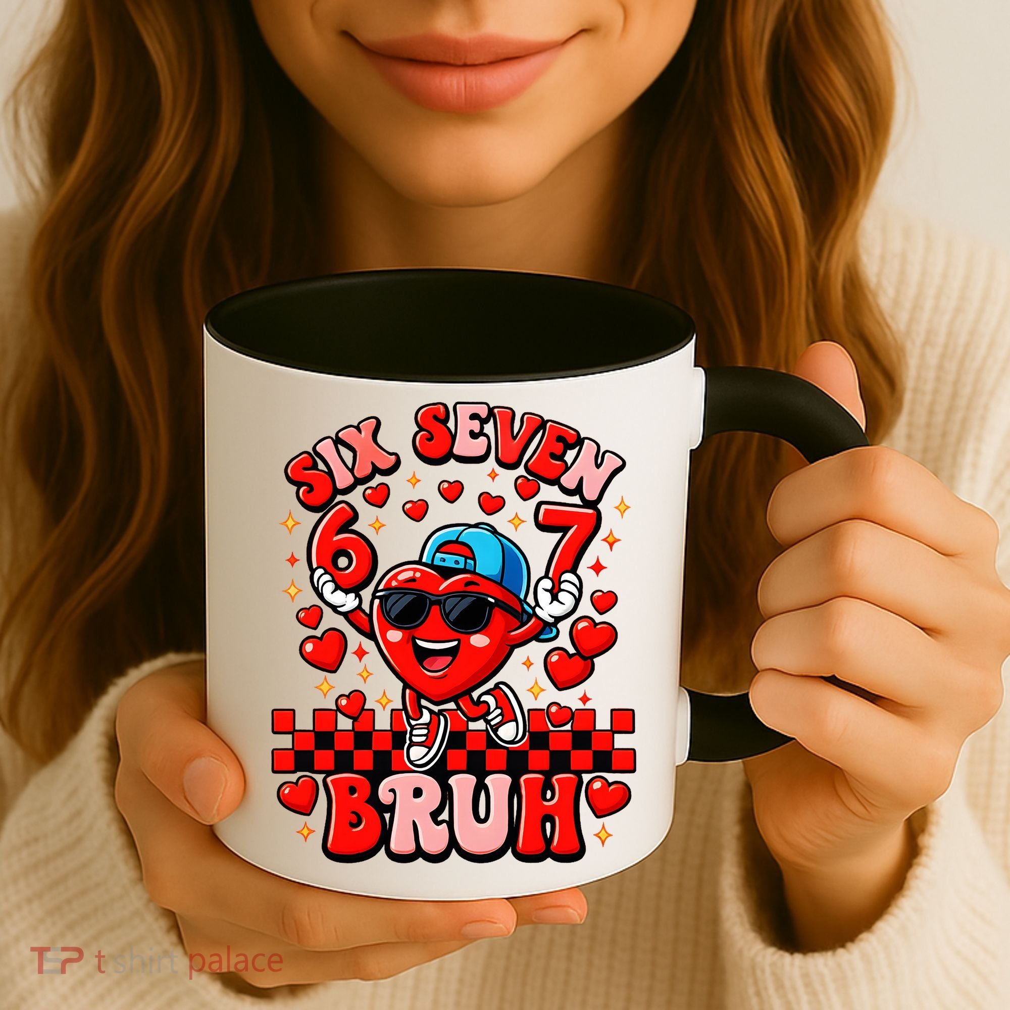 Six Seven 67 Meme Cool 6-7 Valentines Day Coffee Mug