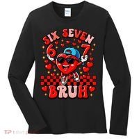 Six Seven 67 Meme Cool 6-7 Valentines Day Women's Long Sleeve Shirt thumb 0