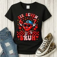 Six Seven 67 Meme Cool 6-7 Valentines Day Women's T-Shirt thumb 3