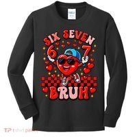 Six Seven 67 Meme Cool 6-7 Valentines Day Kids Long Sleeve Shirt thumb 0