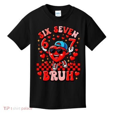 Six Seven 67 Meme Cool 6-7 Valentines Day Kids T-Shirt