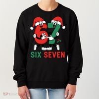 Six Seven 6-7 67 Christmas Funny Cute Women's Sweatshirt thumb 0