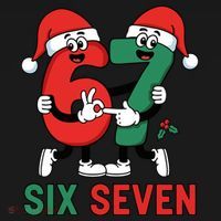Six Seven 6-7 67 Christmas Funny Cute Coaster thumb 2