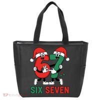 Six Seven 6-7 67 Christmas Funny Cute Tote Bag thumb 0