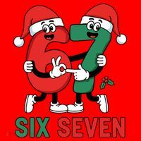 Six Seven 6-7 67 Christmas Funny Cute Santa Hat thumb 1