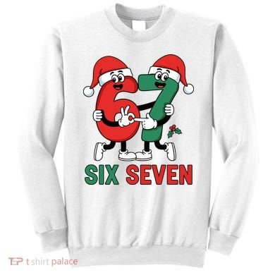 Six Seven 6-7 67 Christmas Funny Cute Sweatshirt