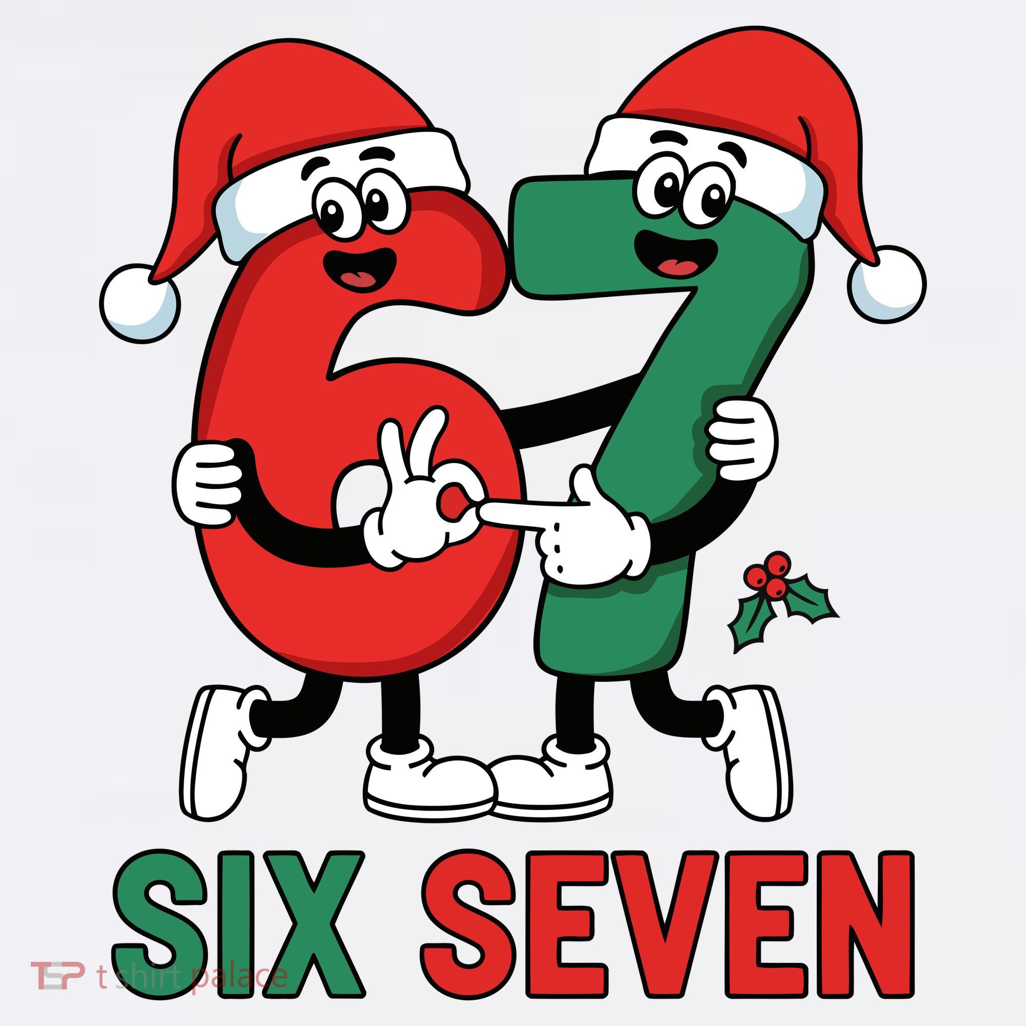 Six Seven 6-7 67 Christmas Funny Cute Sweatshirt