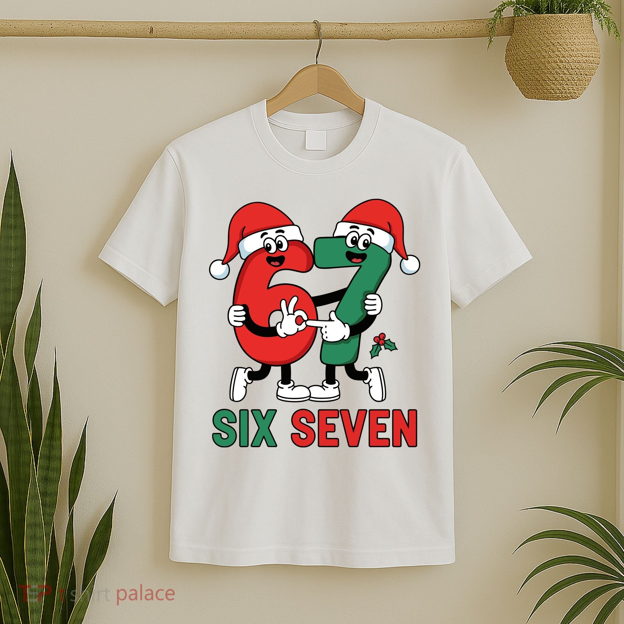 Six Seven 6-7 67 Christmas Funny Cute T-Shirt