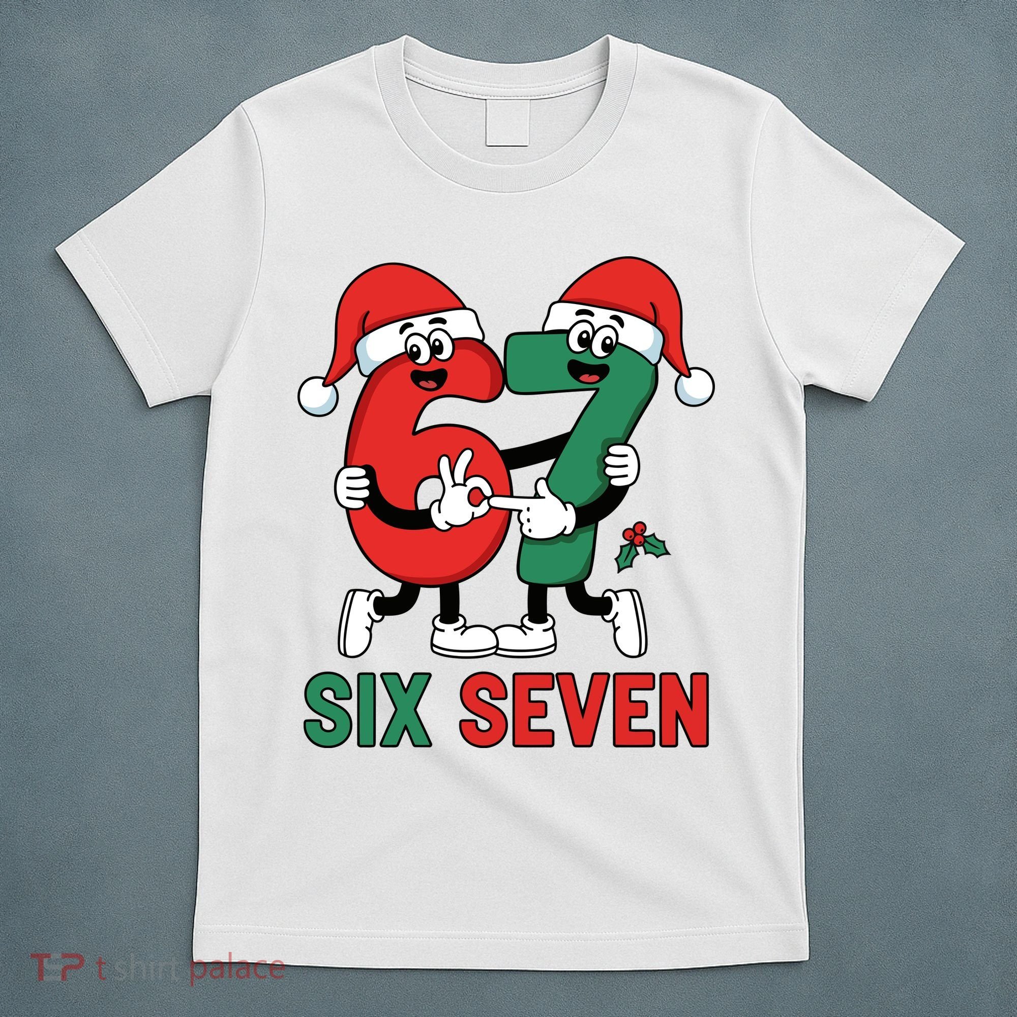 Six Seven 6-7 67 Christmas Funny Cute T-Shirt
