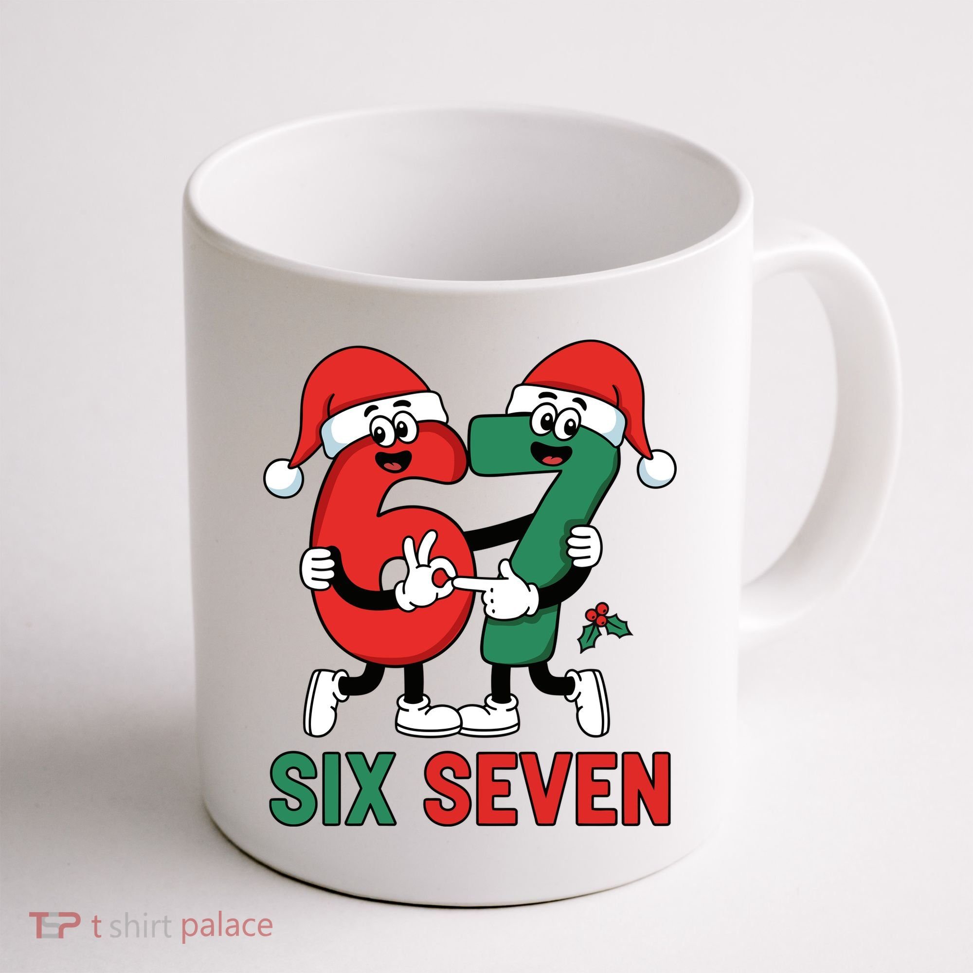 Six Seven 6-7 67 Christmas Funny Cute Coffee Mug