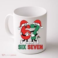 Six Seven 6-7 67 Christmas Funny Cute Coffee Mug thumb 0