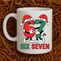 Six Seven 6-7 67 Christmas Funny Cute Coffee Mug thumb 2