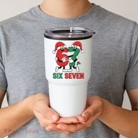 Six Seven 6-7 67 Christmas Funny Cute Tumbler thumb 2