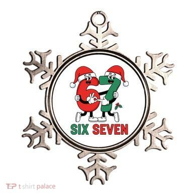 Six Seven 6-7 67 Christmas Funny Cute Ornament