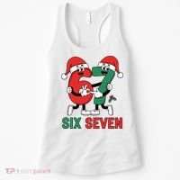 Six Seven 6-7 67 Christmas Funny Cute Women's Tank Top thumb 0