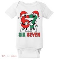 Six Seven 6-7 67 Christmas Funny Cute Baby Bodysuit thumb 0