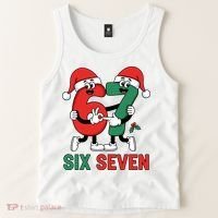 Six Seven 6-7 67 Christmas Funny Cute Tank Top thumb 2