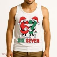 Six Seven 6-7 67 Christmas Funny Cute Tank Top thumb 3