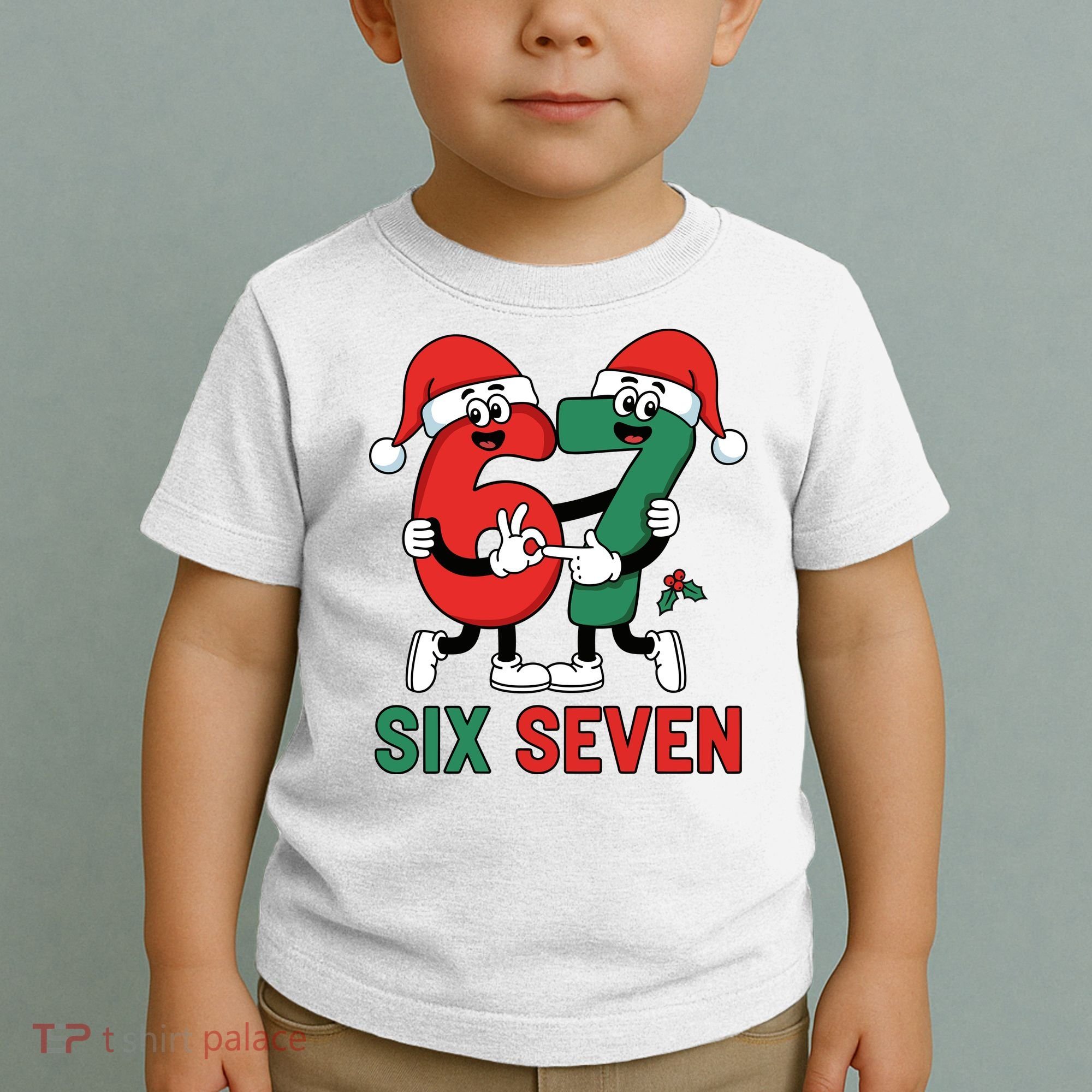 Six Seven 6-7 67 Christmas Funny Cute Toddler T-Shirt