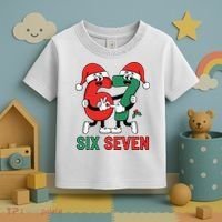 Six Seven 6-7 67 Christmas Funny Cute Toddler T-Shirt thumb 3