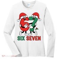 Six Seven 6-7 67 Christmas Funny Cute Women's Long Sleeve Shirt thumb 0