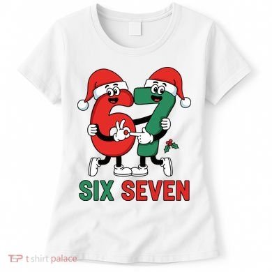 Six Seven 6-7 67 Christmas Funny Cute Women's T-Shirt