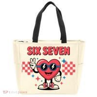 Six Seven 6-7 Valentines Day Tote Bag thumb 0