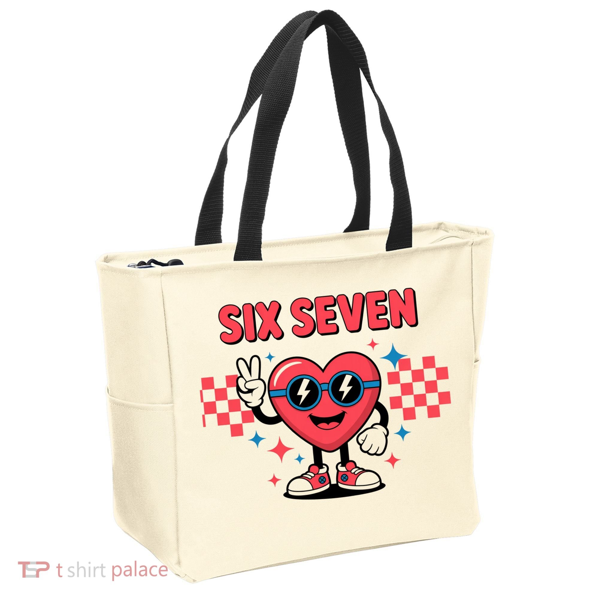 Six Seven 6-7 Valentines Day Tote Bag