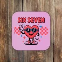 Six Seven 6-7 Valentines Day Coaster thumb 0
