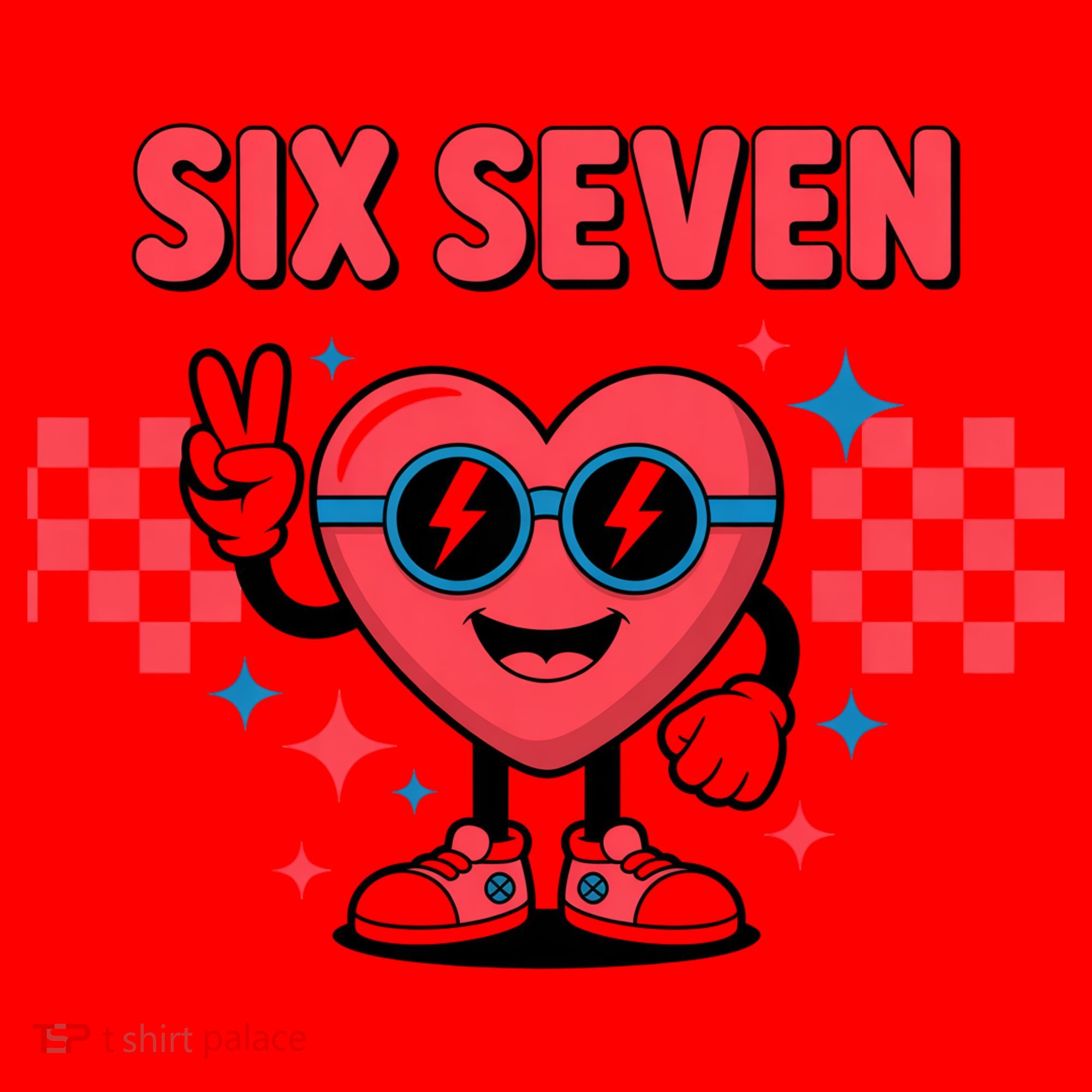 Six Seven 6-7 Valentines Day Santa Hat