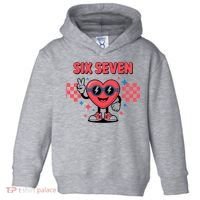 Six Seven 6-7 Valentines Day Toddler Hoodie thumb 0