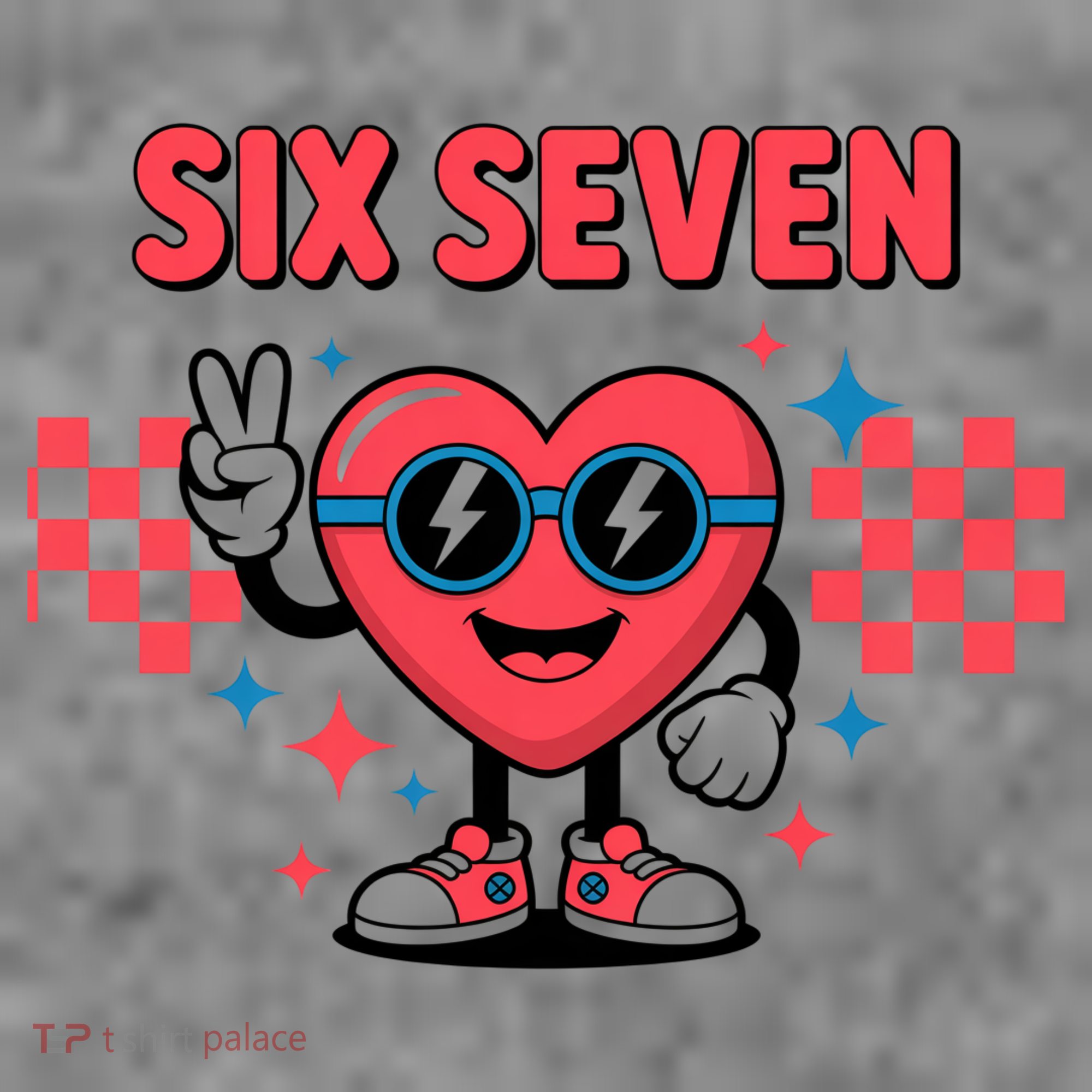 Six Seven 6-7 Valentines Day Toddler Hoodie