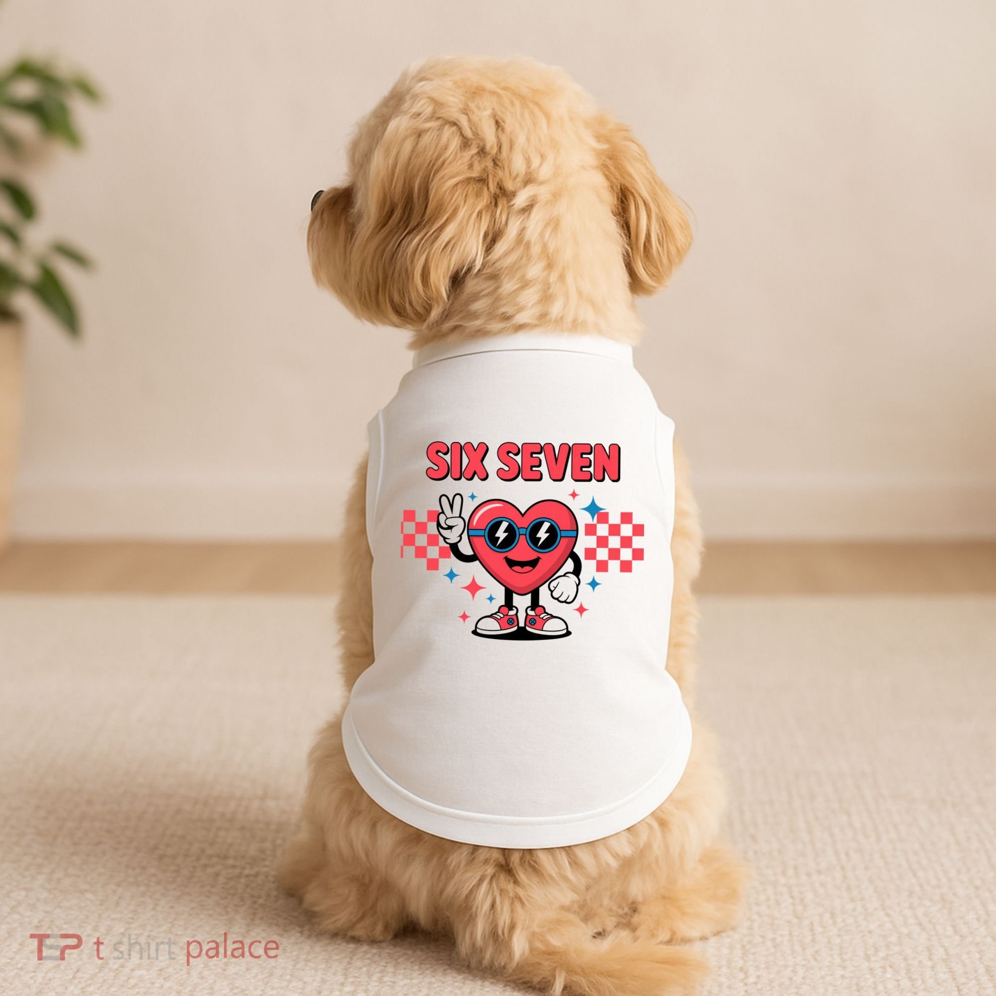 Six Seven 6-7 Valentines Day Doggie Tank