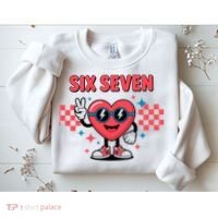 Six Seven 6-7 Valentines Day Sweatshirt thumb 2