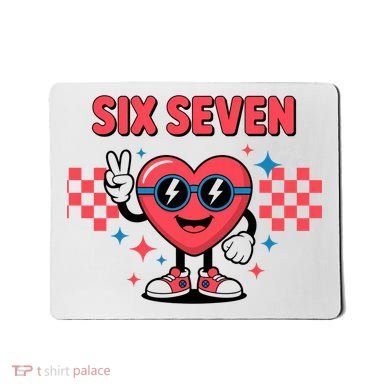 Six Seven 6-7 Valentines Day Mousepad