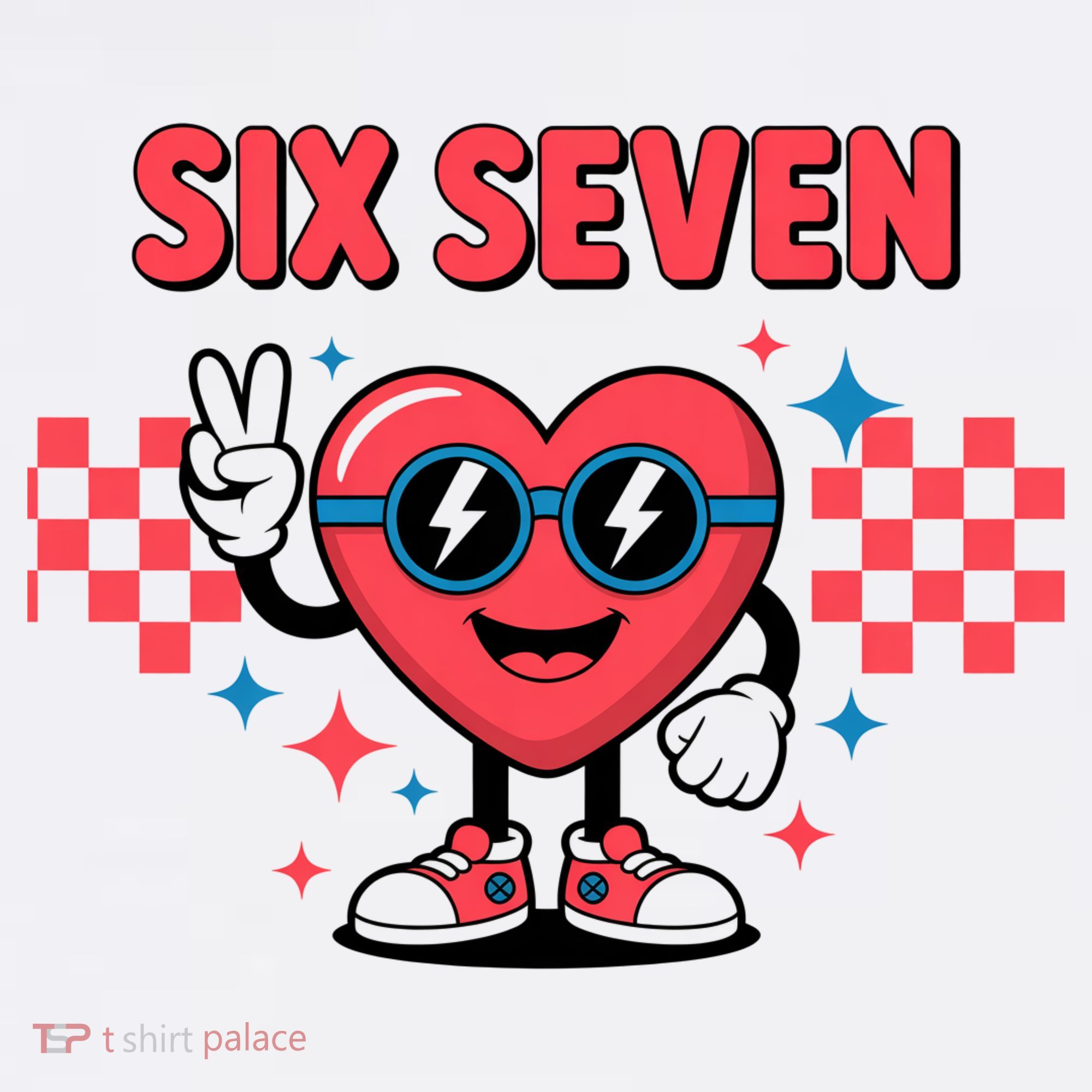 Six Seven 6-7 Valentines Day Ornament