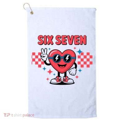 Six Seven 6-7 Valentines Day Golf Towel
