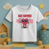 Six Seven 6-7 Valentines Day Toddler T-Shirt thumb 3