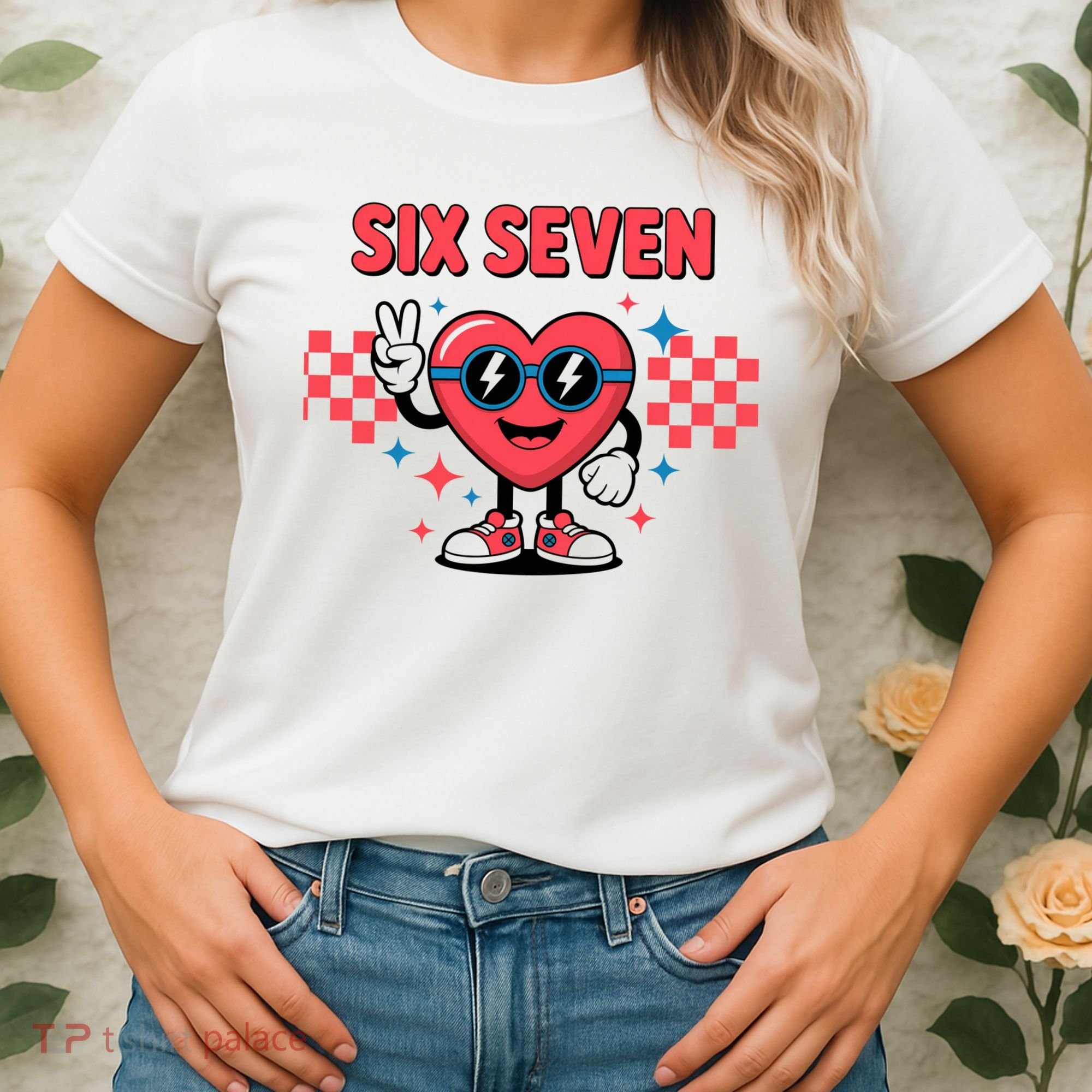 Six Seven 6-7 Valentines Day Women's T-Shirt