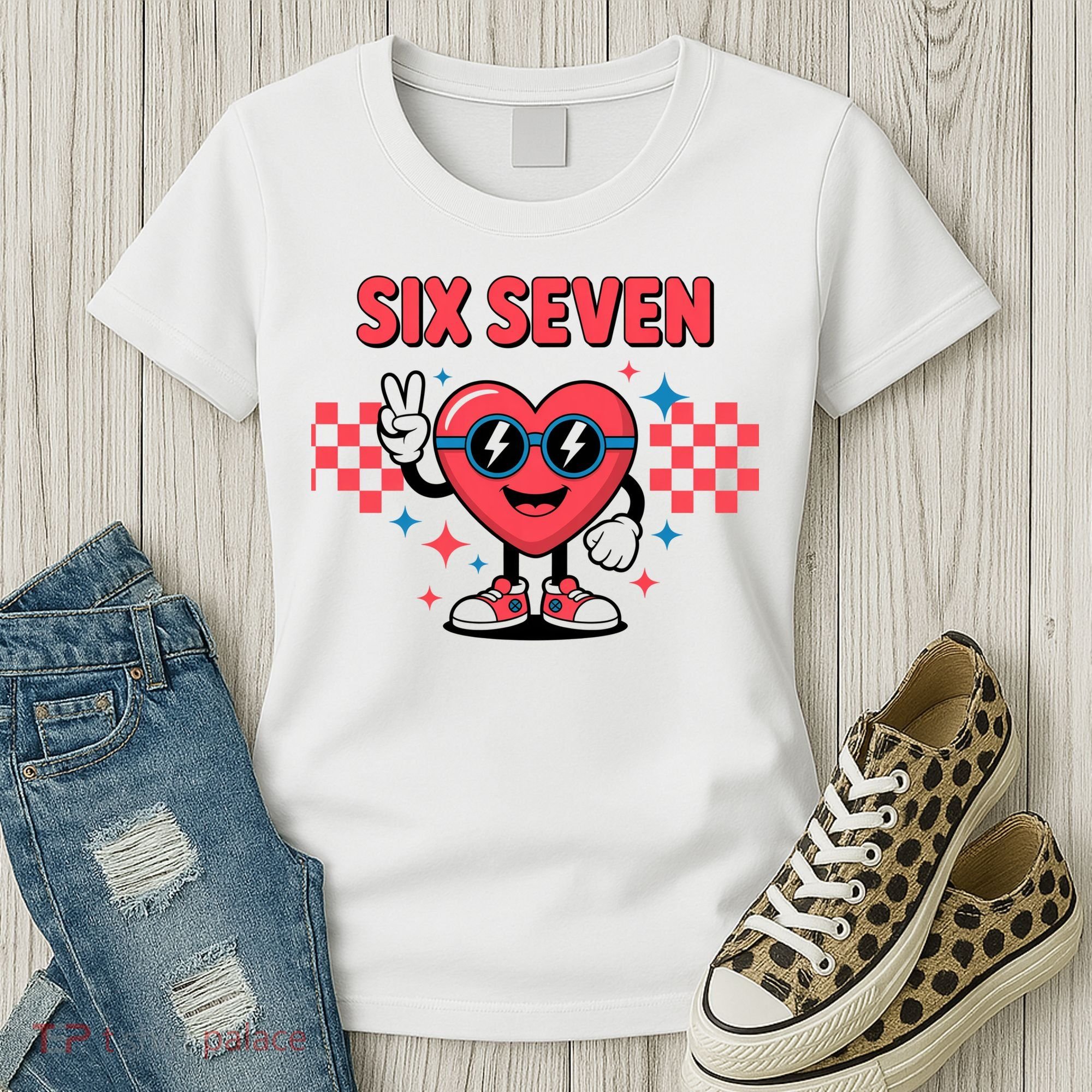 Six Seven 6-7 Valentines Day Women's T-Shirt