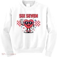 Six Seven 6-7 Valentines Day Kids Sweatshirt thumb 0